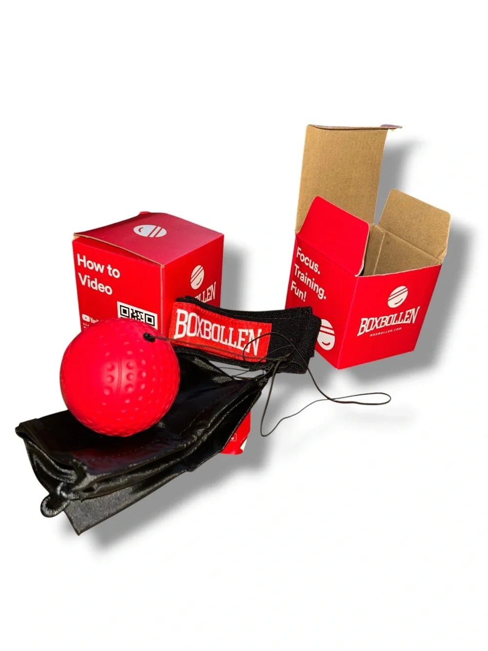 Boxbollen Reflex Training Set of Two (2) NIB Unclaimed App Codes Fitness Game